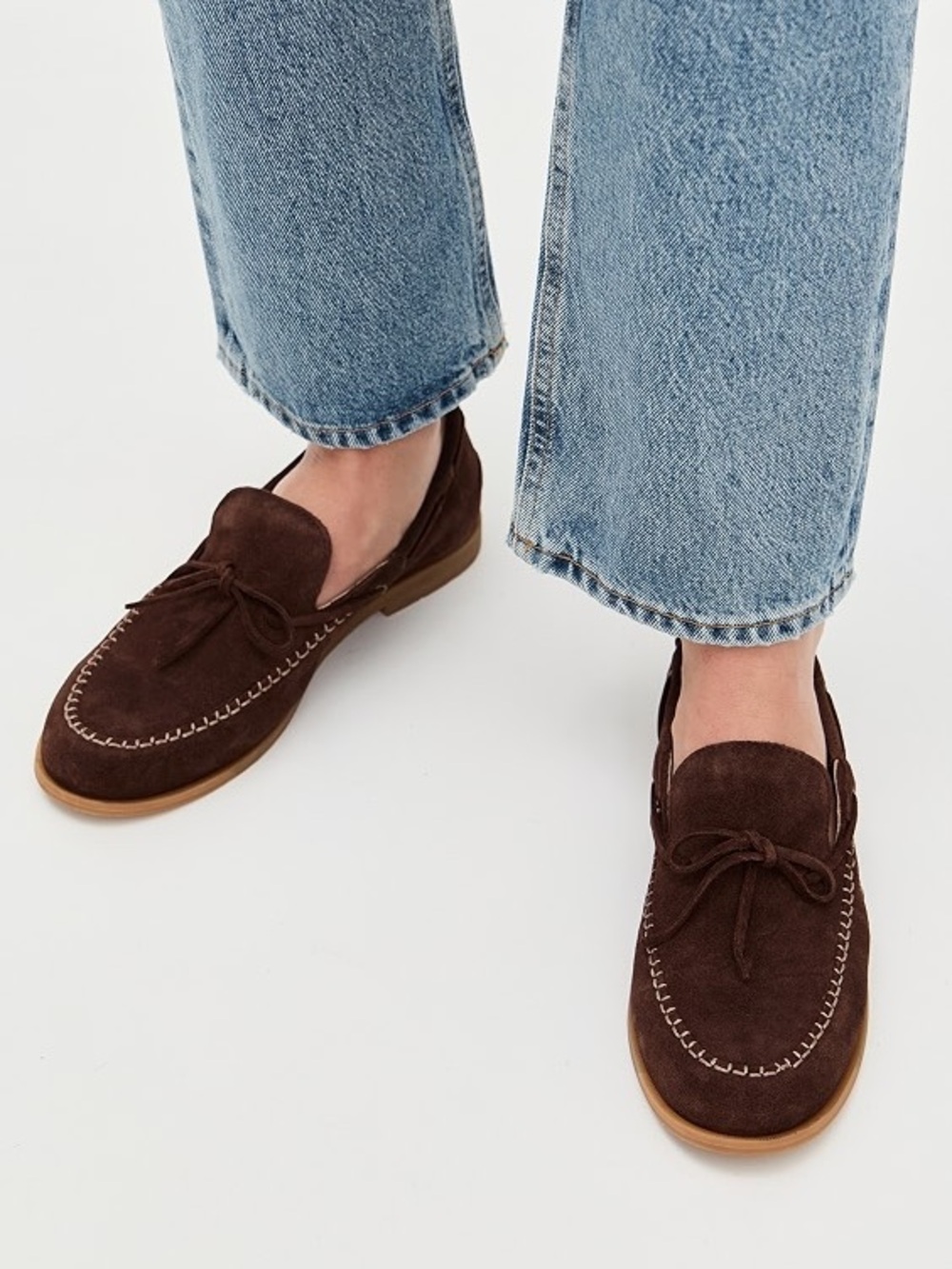 New Free People Seas The Day Suede Boat Shoes